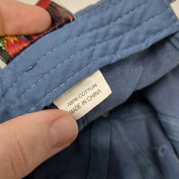 Sarasota Slideback Baseball Cap Multicolor One Size Adjustable Embroidered Denim - Picture 10 of 10